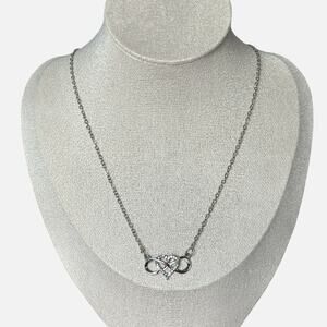 Silver Infinity Forever Love Necklace